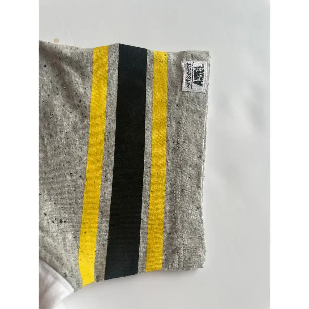 Art & Eden Bengal Tiger Print Raglan Tee - White/Yellow - Picture 3 of 5